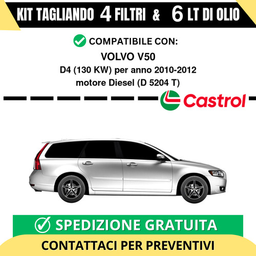 Tagliando per volvo v50 - tagliando, 130